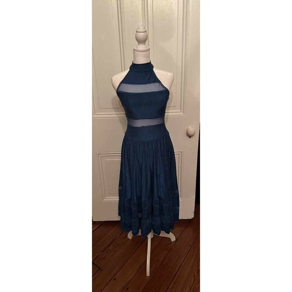 Modern dance costume blue medium adult - Awish